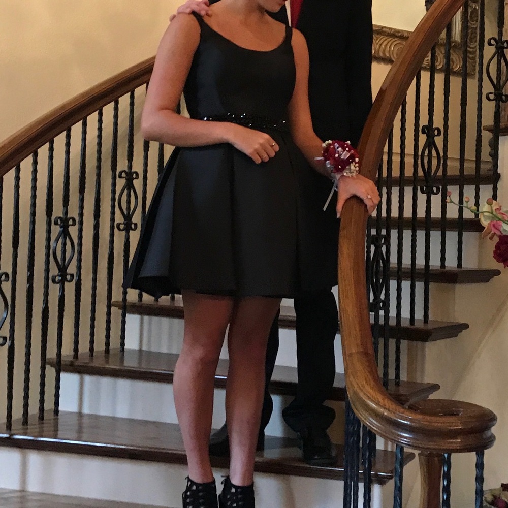 Madison James black hoco dress